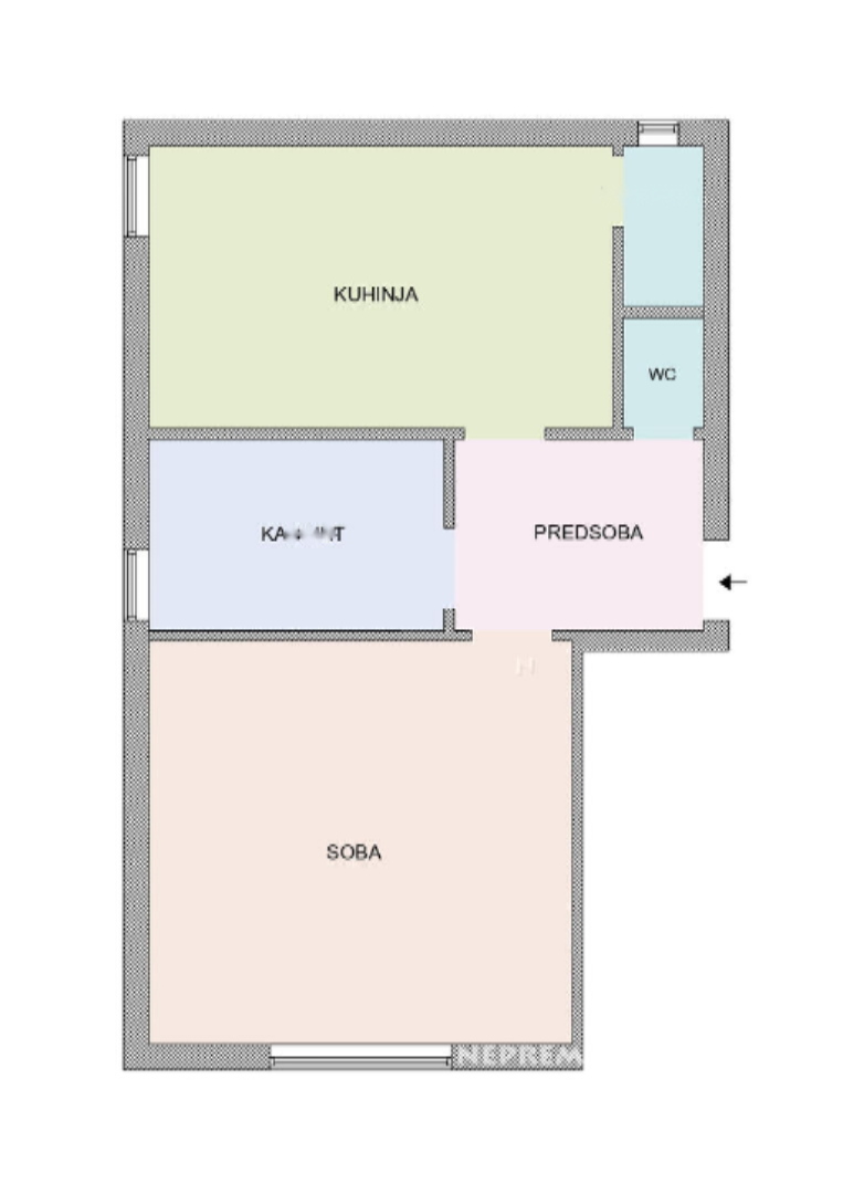 Квартира в Любляне, Словения, 43 м² - фото 1