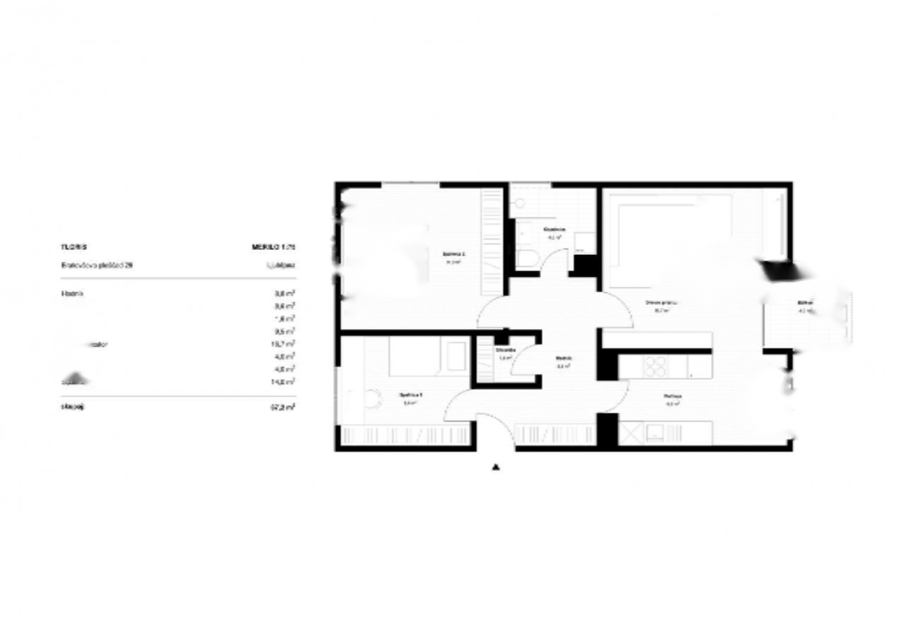 Квартира в Любляне, Словения, 69 м² - фото 3