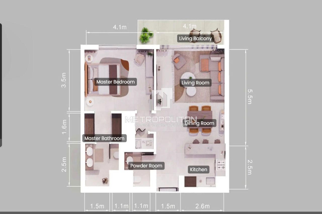 Апартаменты в Дубае, ОАЭ, 75 м² - фото 11