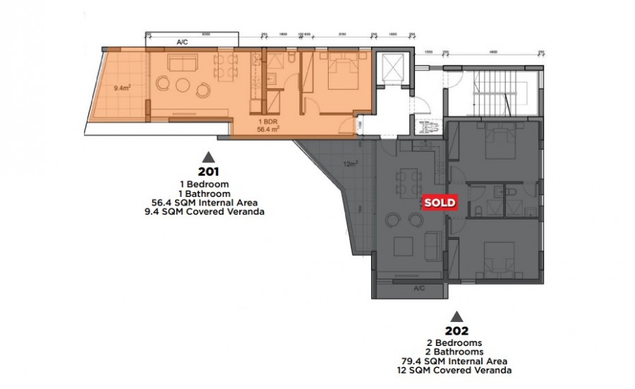 Апартаменты в Ларнаке, Кипр, 65 м² - фото 5
