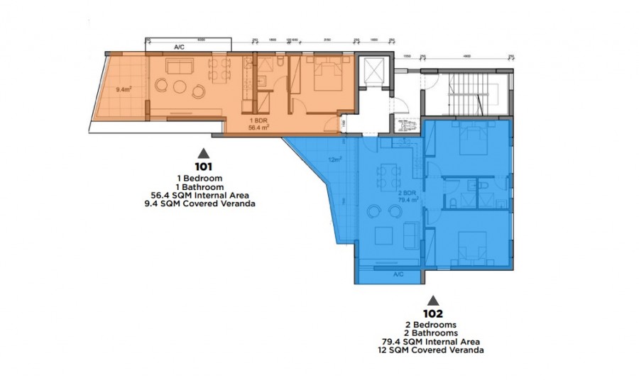 Апартаменты в Ларнаке, Кипр, 65 м² - фото 5