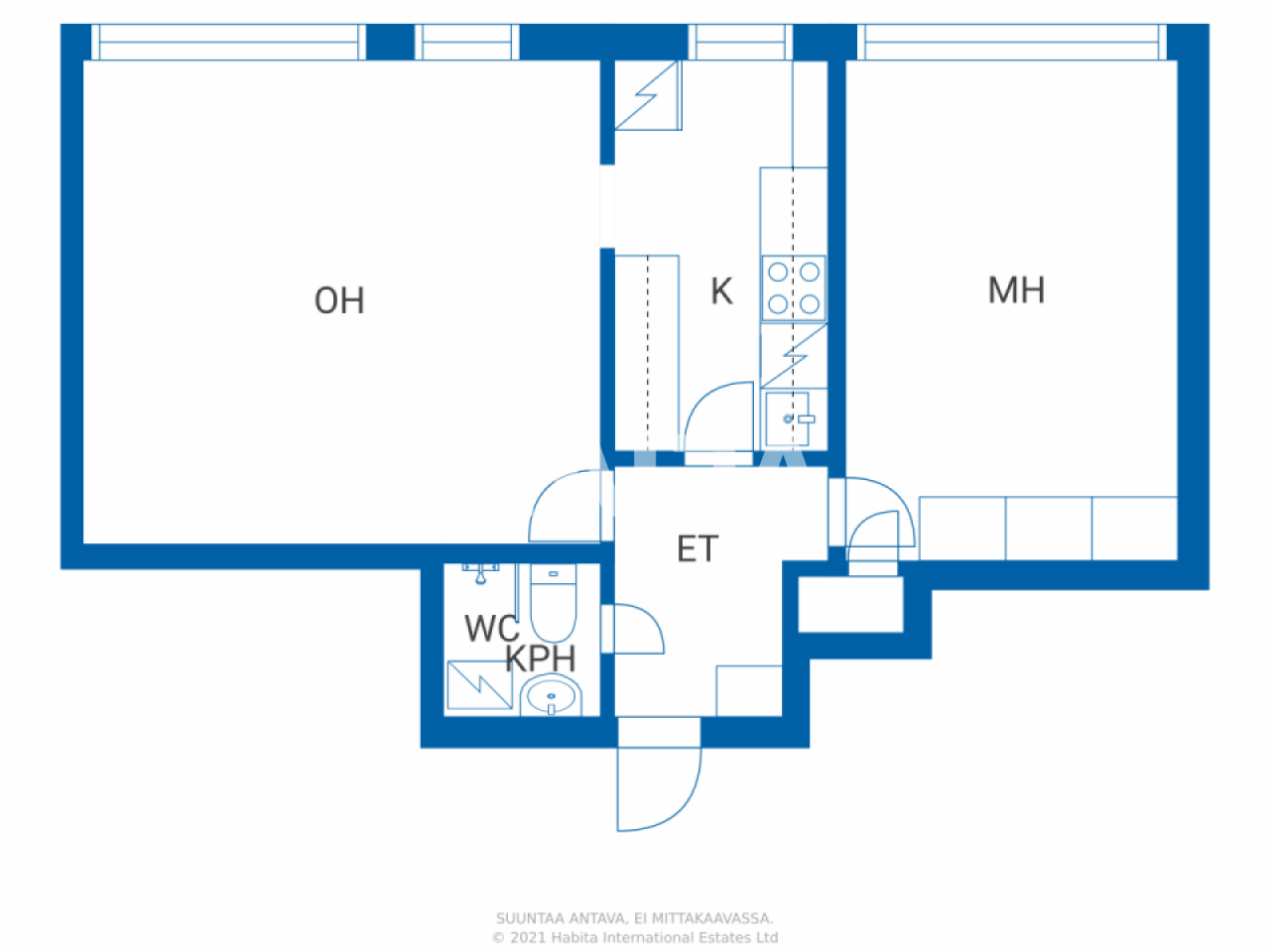 Апартаменты в Порво, Финляндия, 51 м² - фото 2