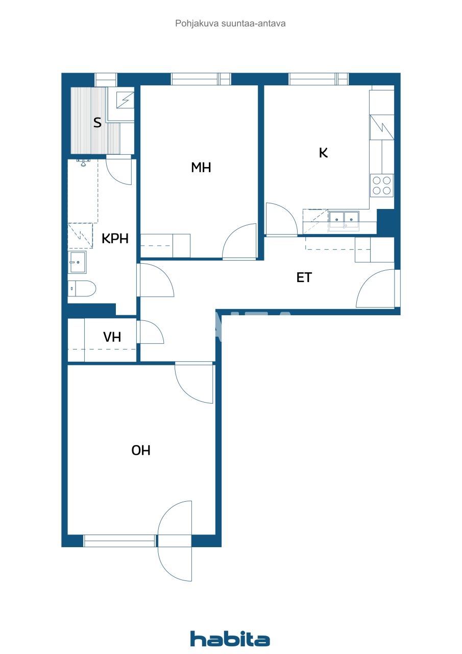 Апартаменты в Тампере, Финляндия, 63 м² - фото 2
