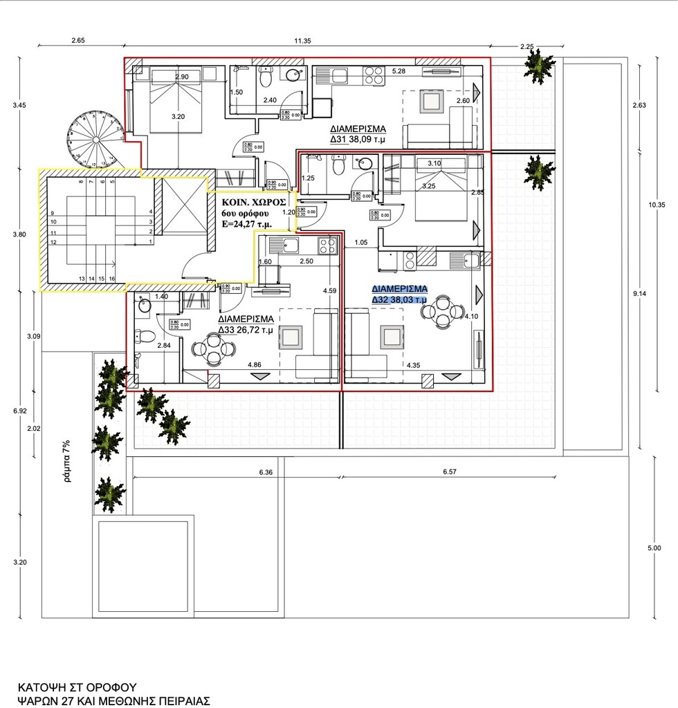 Квартира в Афинах, Греция, 38 м² - фото 18