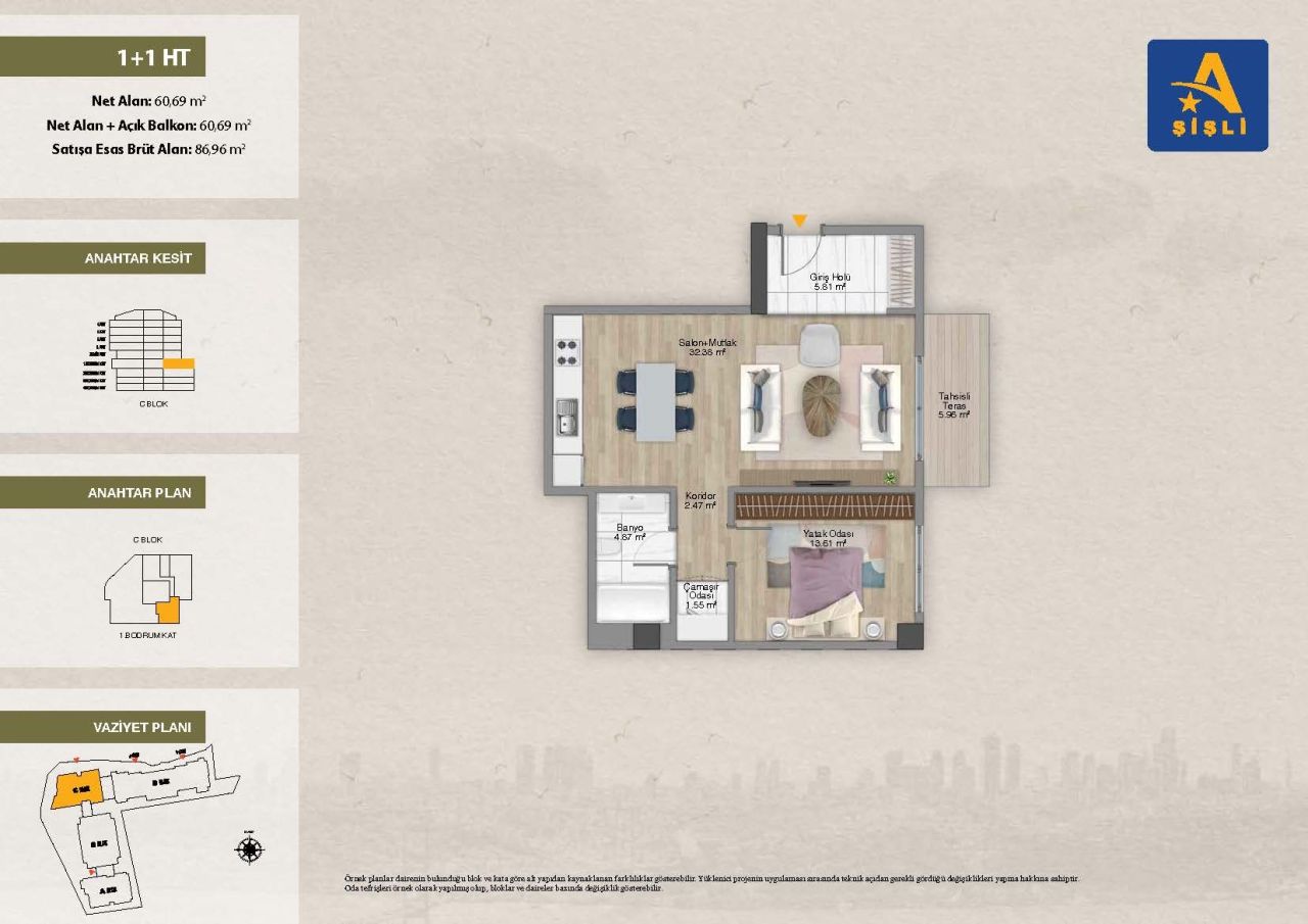 Апартаменты в Стамбуле, Турция, 50 м² - фото 12