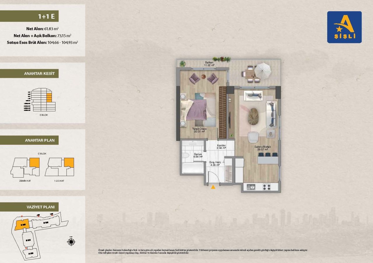 Апартаменты в Стамбуле, Турция, 50 м² - фото 9