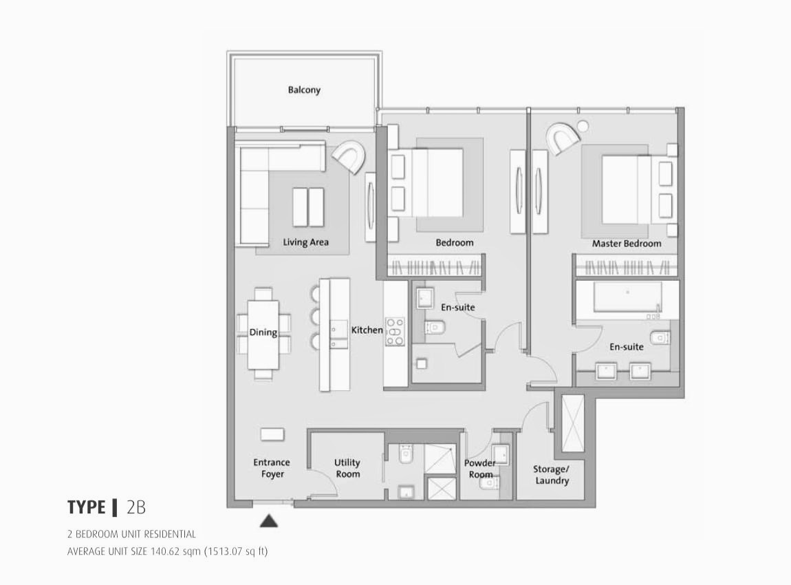 Квартира в Дубае, ОАЭ, 140 м² - фото 3
