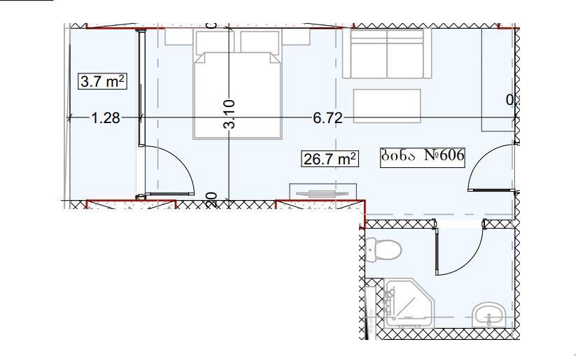 Квартира в Батуми, Грузия, 30.4 м² - фото 13