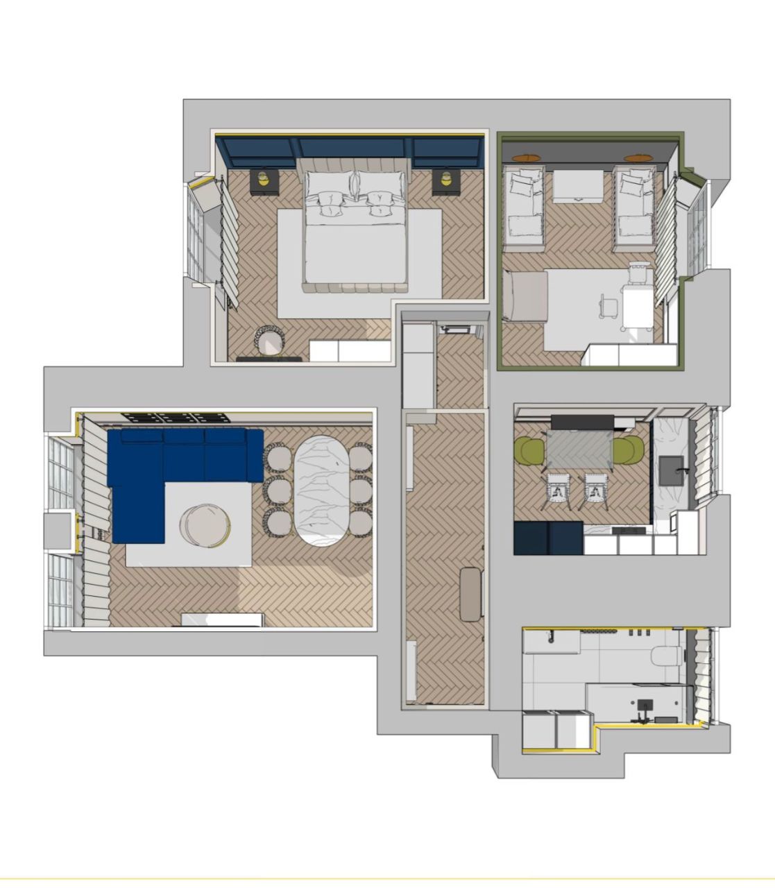 Квартира в Лондоне, Великобритания, 80 м² - фото 13