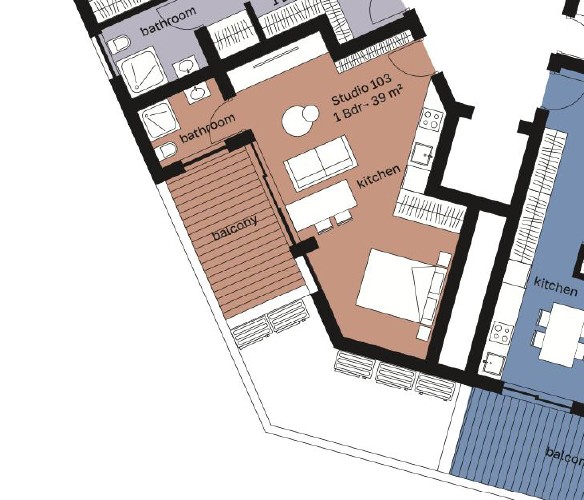 Студия в Лимасоле, Кипр, 48 м² - фото 15