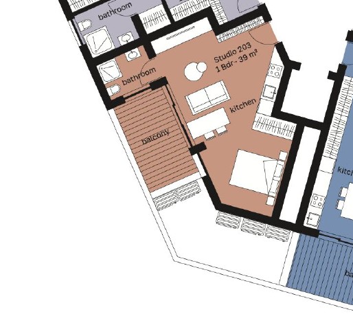 Студия в Лимасоле, Кипр, 48 м² - фото 15