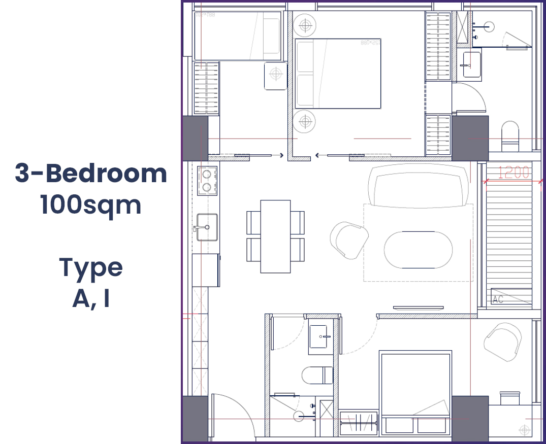 Квартира в Пномпене, Камбоджа, 60 м² - фото 7
