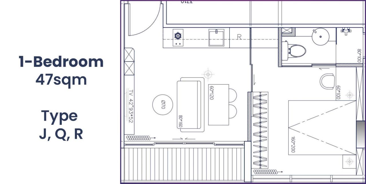 Квартира в Пномпене, Камбоджа, 60 м² - фото 8