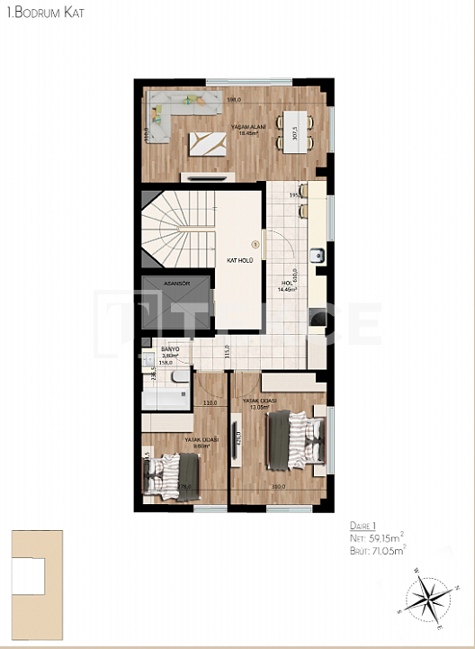 Апартаменты в Стамбуле, Турция, 114 м² - фото 1