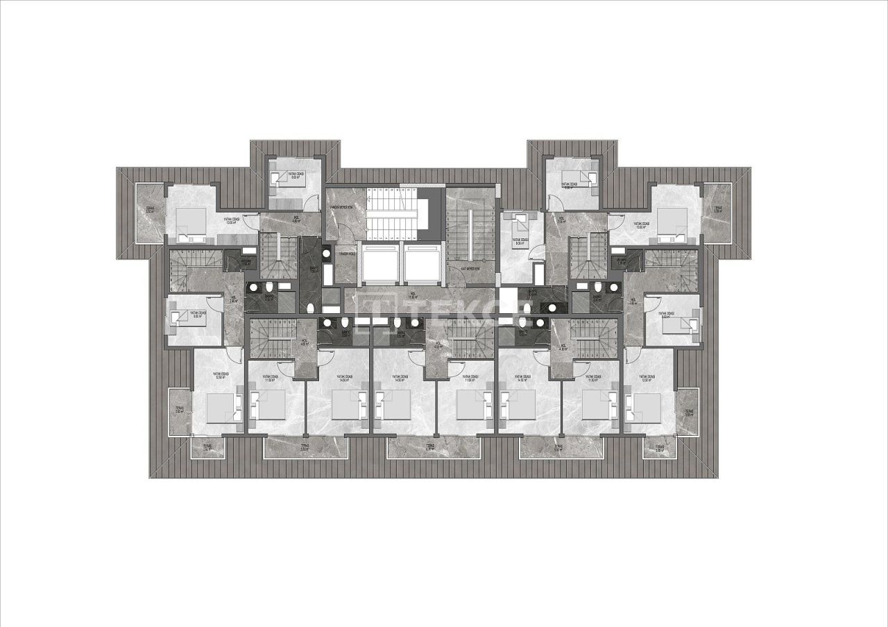 Апартаменты в Алании, Турция, 62 м² - фото 15