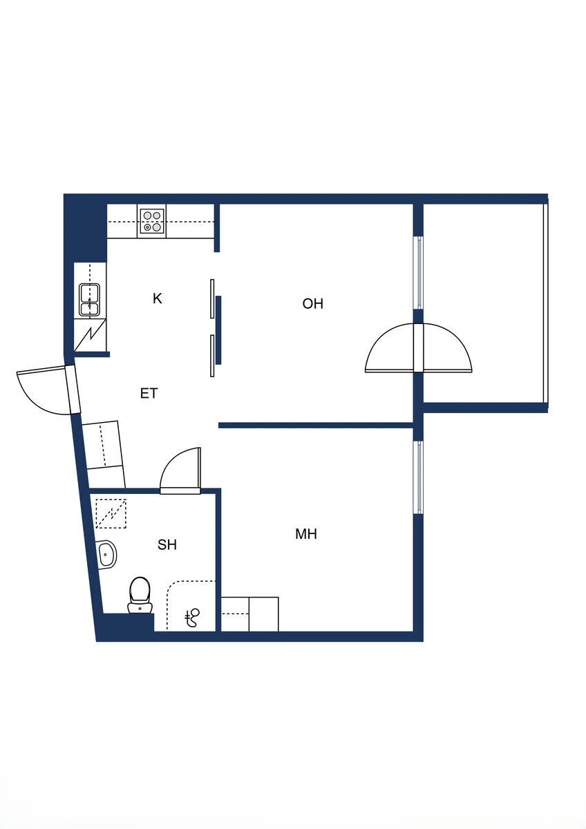 Квартира в Вантаа, Финляндия, 46.5 м² - фото 2