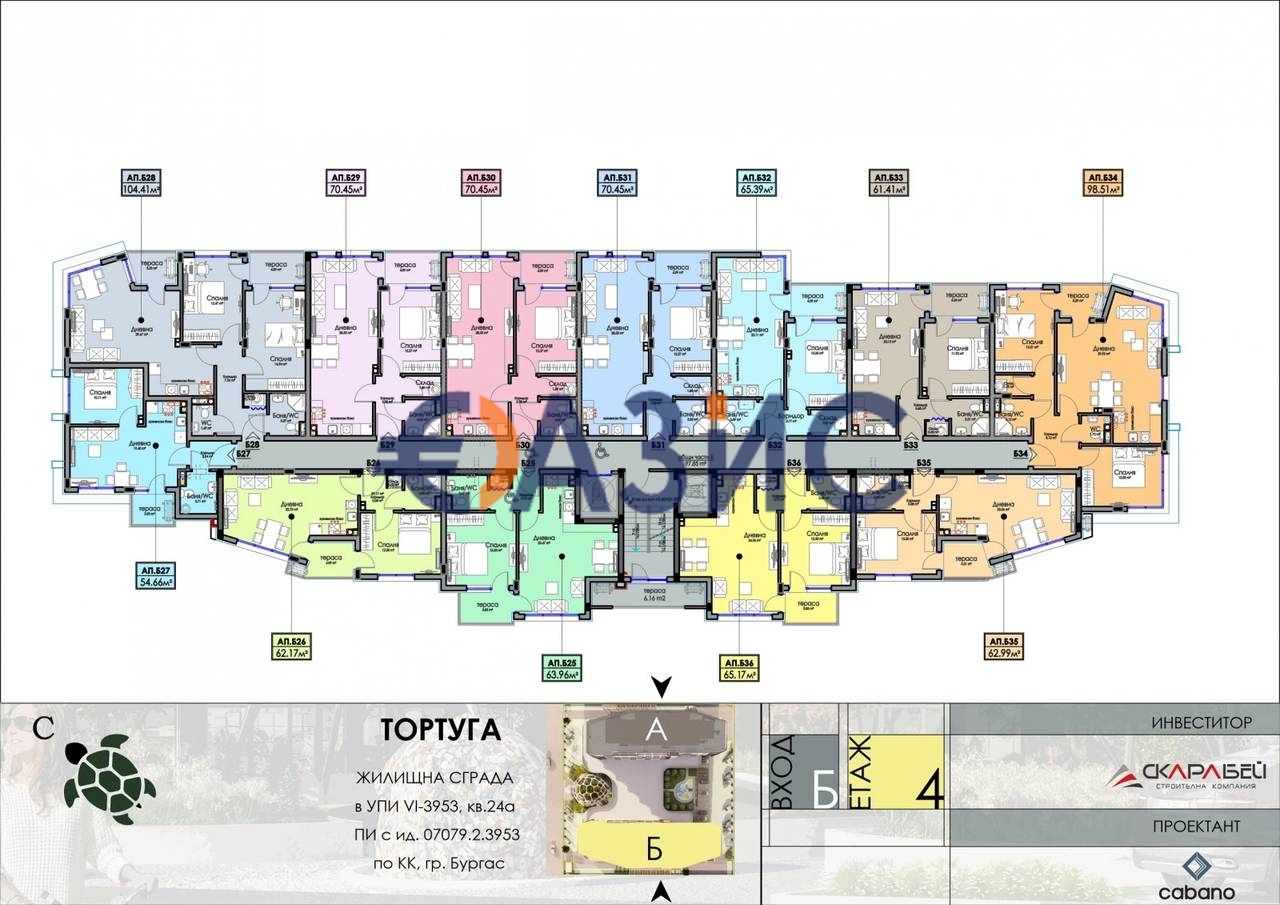 Апартаменты в Бургасе, Болгария, 63 м² - фото 13
