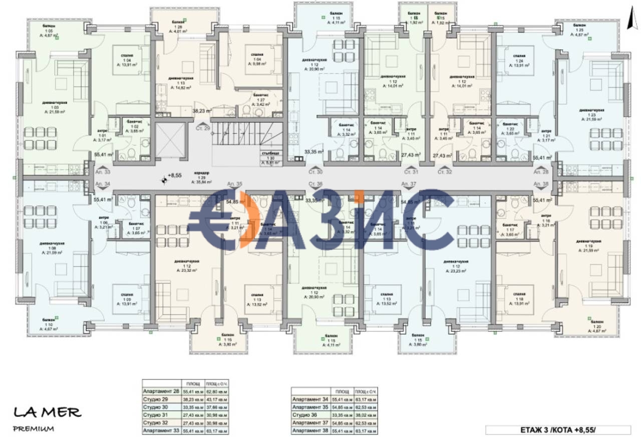 Апартаменты в Равде, Болгария, 62.7 м² - фото 18