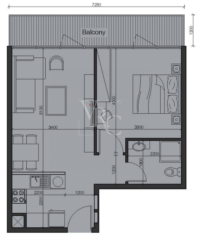 Квартира в Абу-Даби, ОАЭ, 46 м² - фото 11