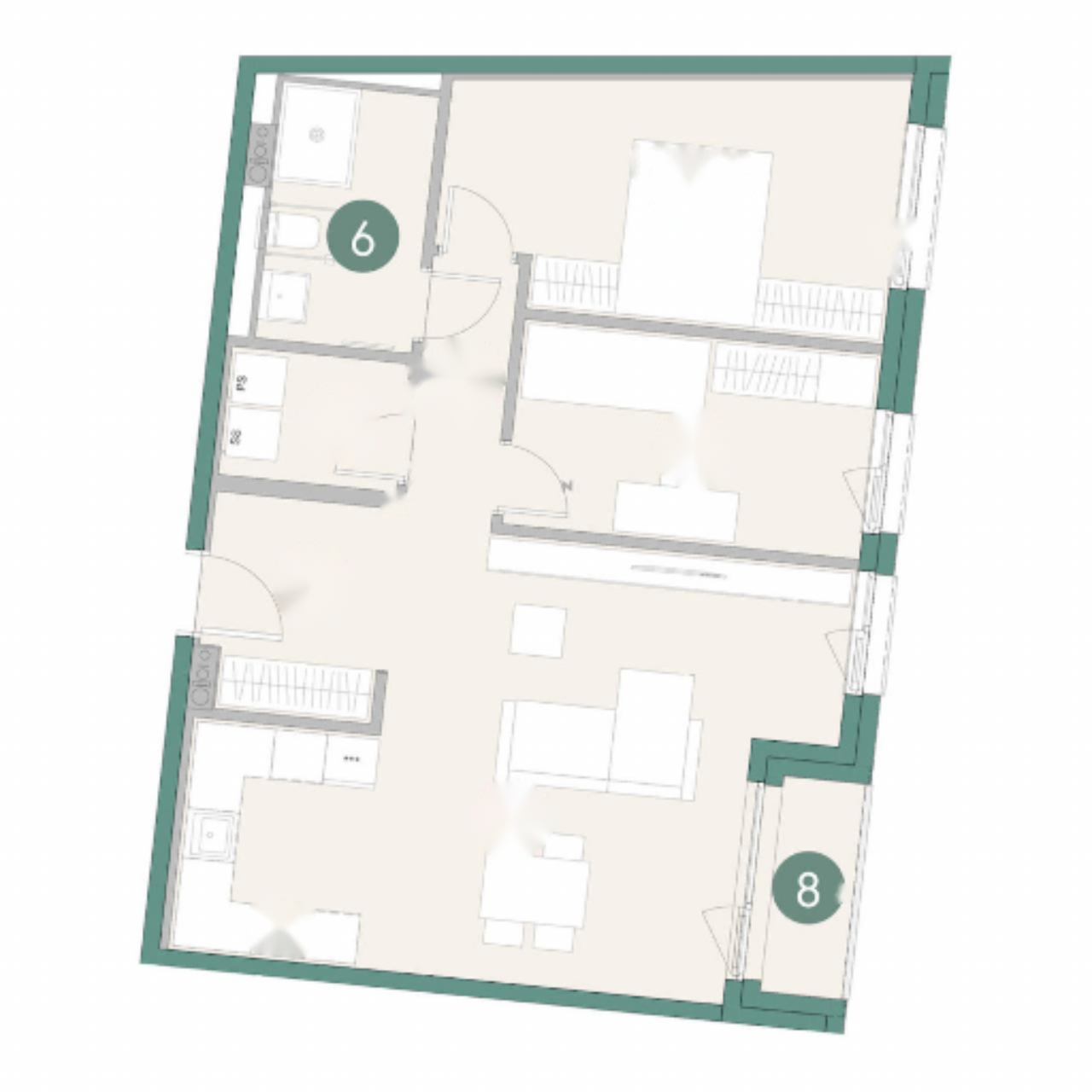 Квартира в Любляне, Словения, 79 м² - фото 5