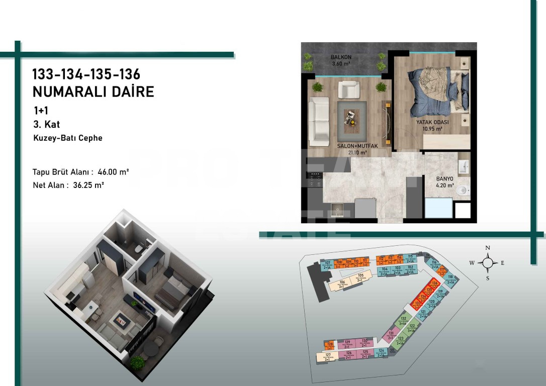 Квартира в Анталии, Турция, 42 м² - фото 8