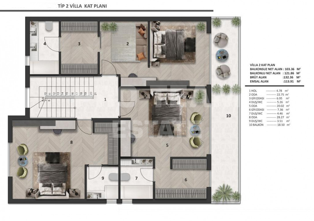 Вилла в Анталии, Турция, 300 м² - фото 11