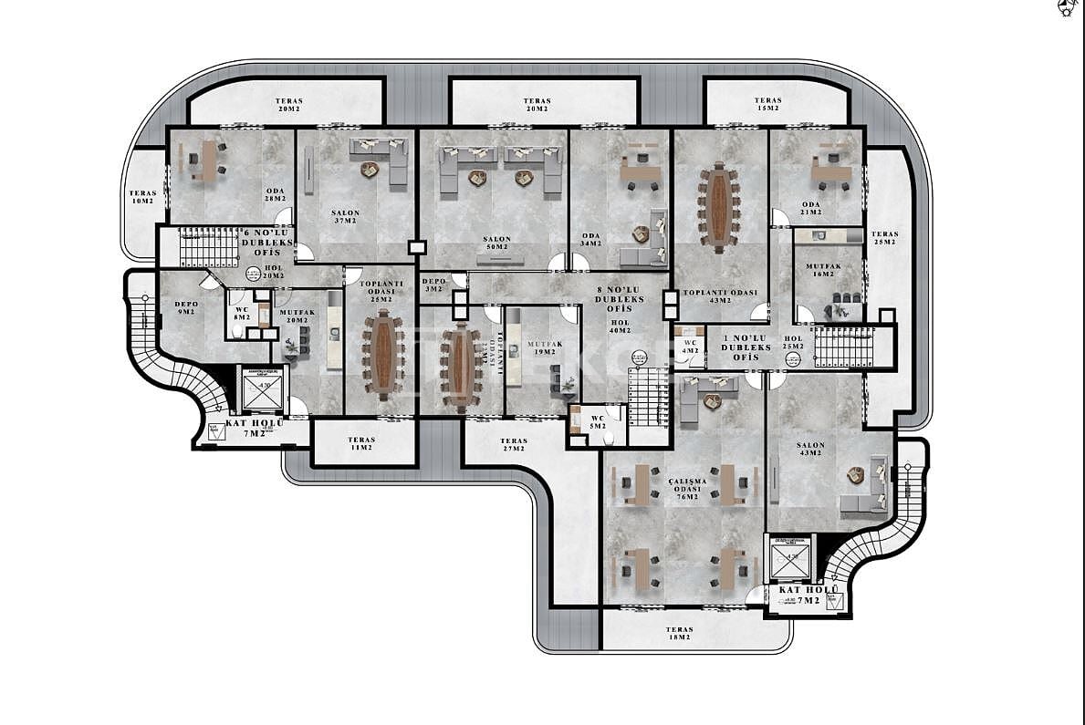 Офис в Алании, Турция, 123 м² - фото 10