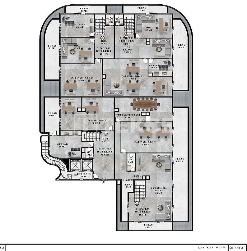 Офис в Алании, Турция, 102 м² - фото 15