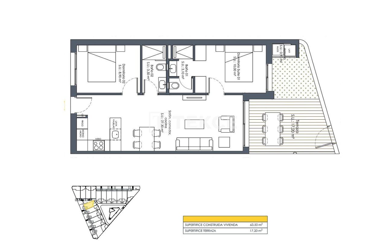 Пентхаус в Сан-Фульхенсио, Испания, 206 м² - фото 13