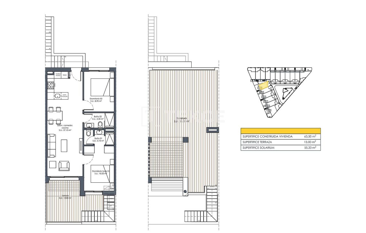 Апартаменты в Сан-Фульхенсио, Испания, 132 м² - фото 14