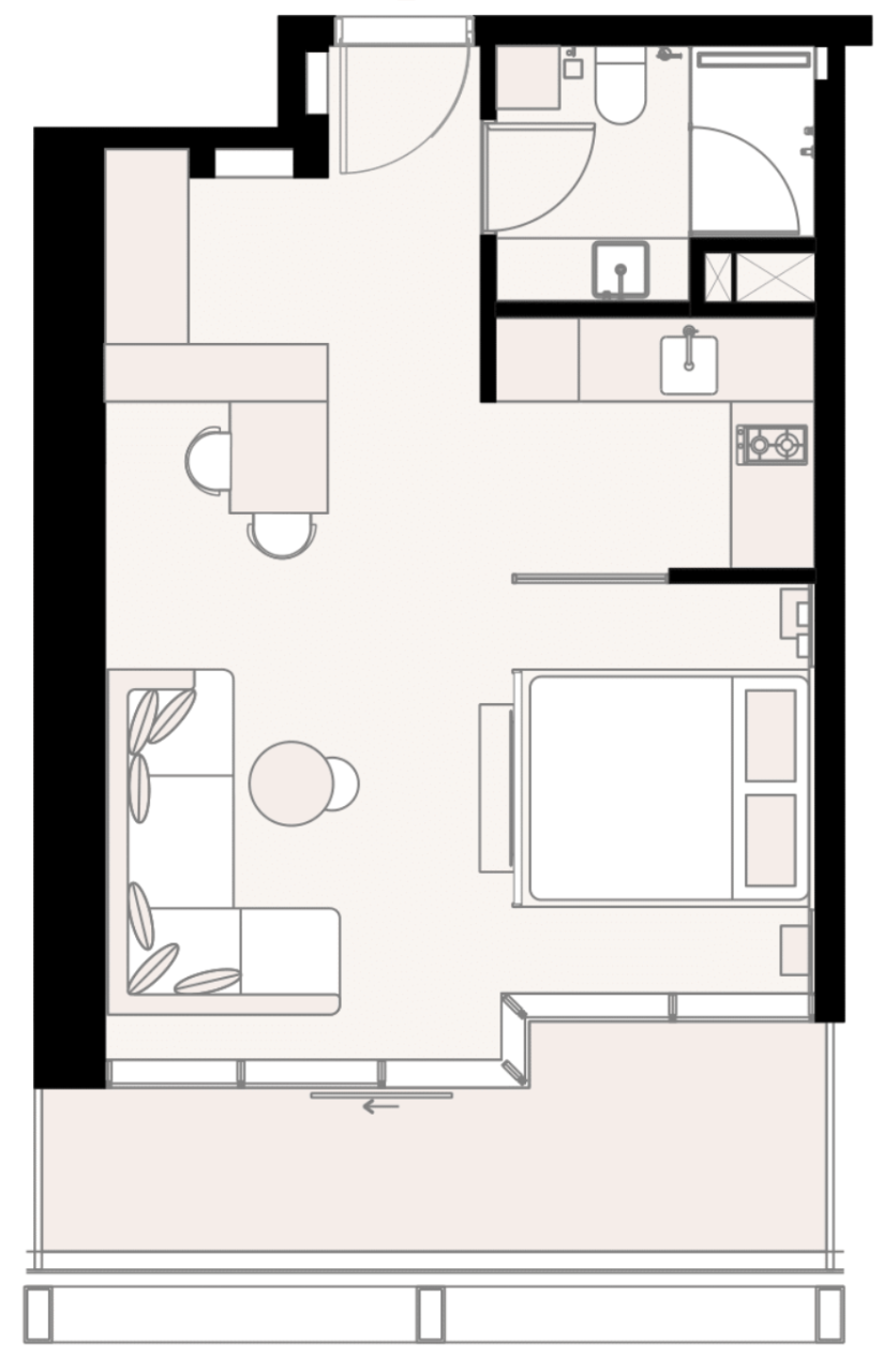 Студия в Дубае, ОАЭ, 48 м² - фото 8