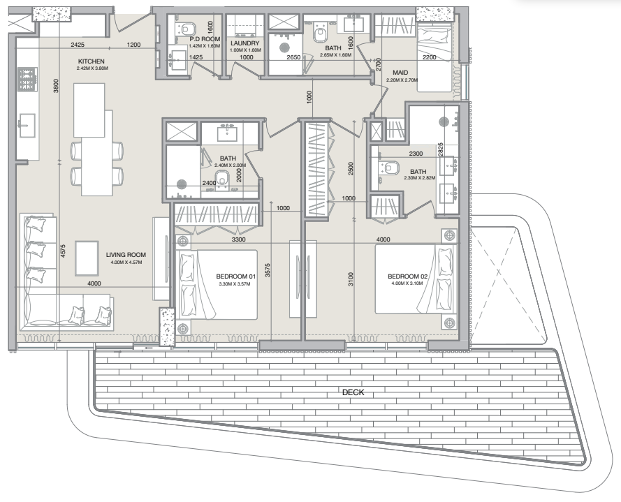Квартира в Дубае, ОАЭ, 137 м² - фото 10