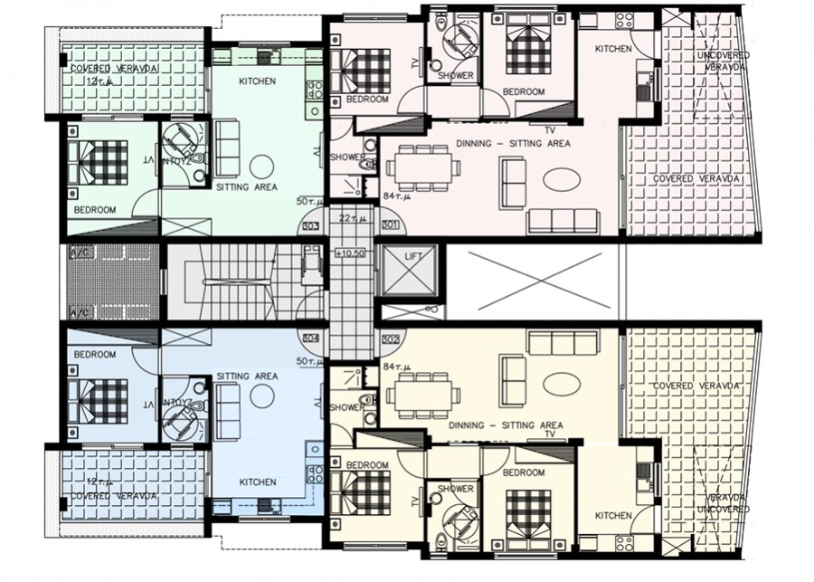 Апартаменты в Лимасоле, Кипр, 62 м² - фото 12