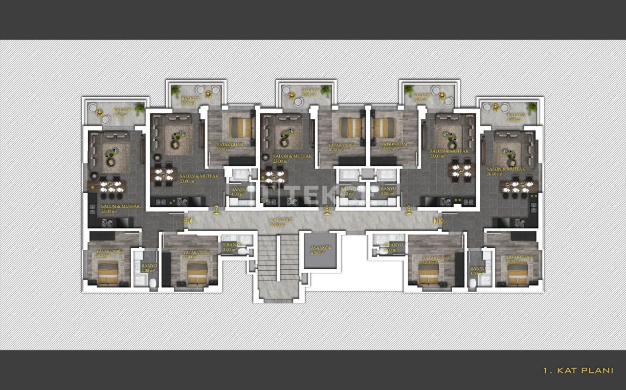 Пентхаус в Алании, Турция, 175 м² - фото 15