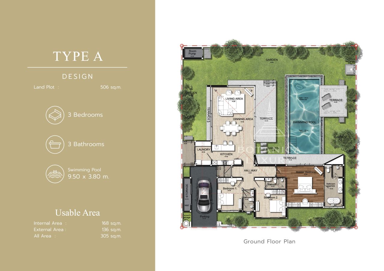 Вилла на острове Пхукет, Таиланд, 305 м² - фото 7