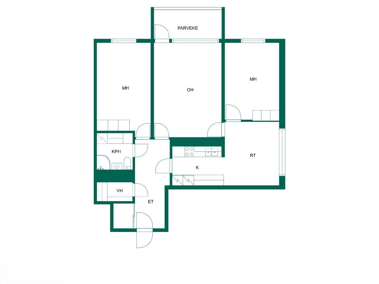Квартира в Вантаа, Финляндия, 82 м² - фото 2