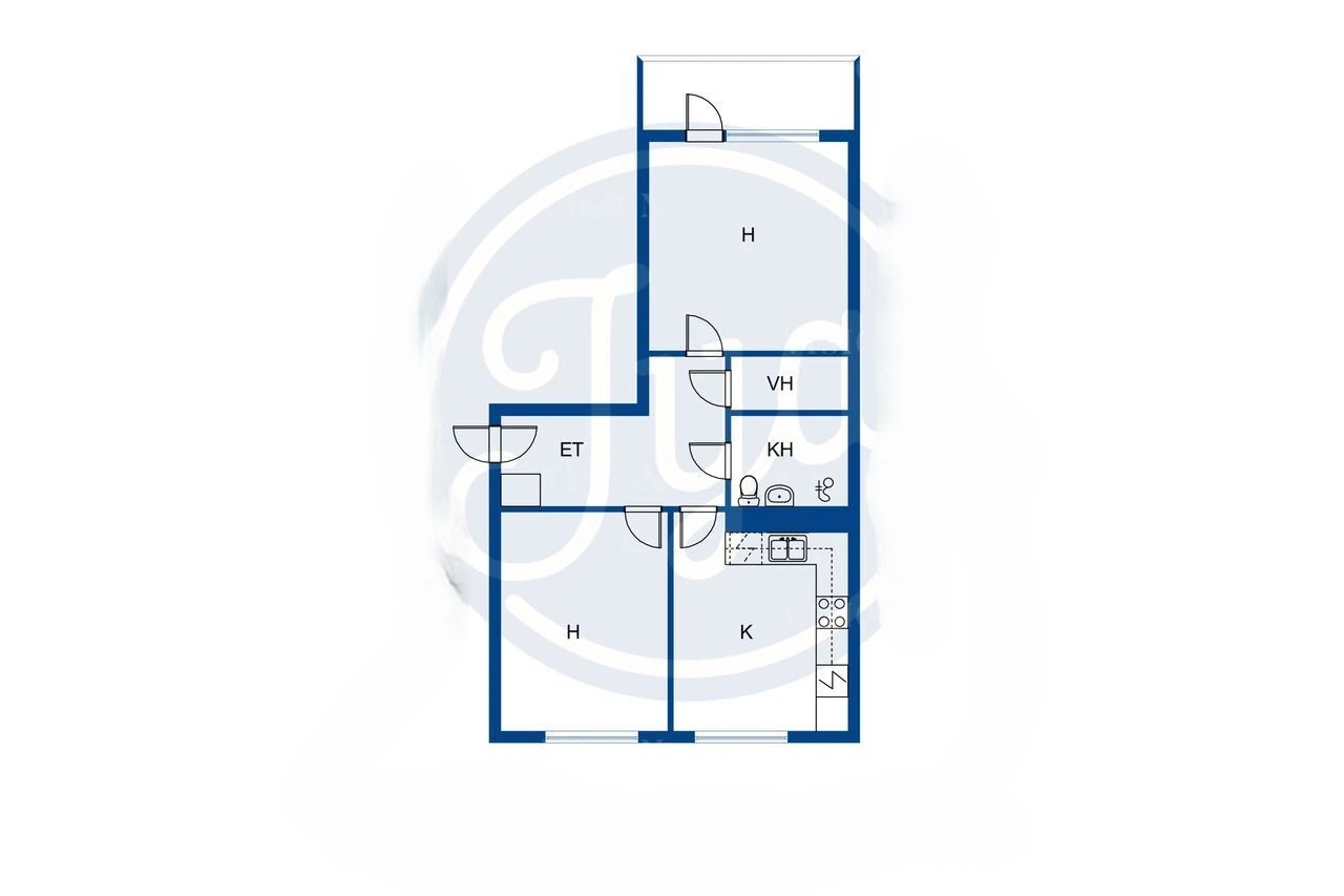 Квартира в Эспоо, Финляндия, 58.5 м² - фото 2
