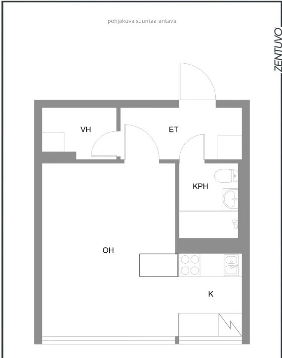Квартира в Хельсинки, Финляндия, 27.5 м² - фото 2