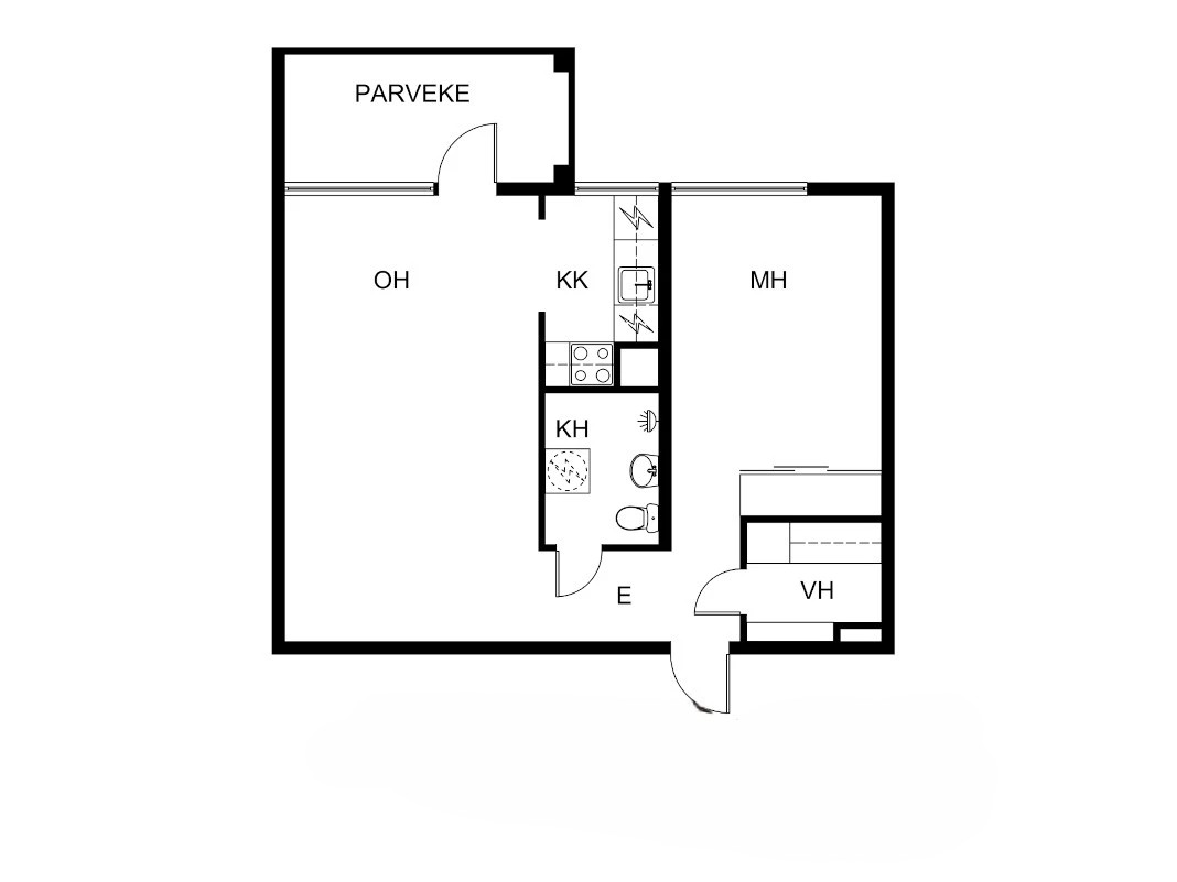Квартира в Вантаа, Финляндия, 46 м² - фото 2