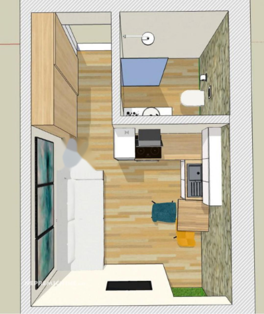 Квартира в Изоле, Словения, 23 м² - фото 5