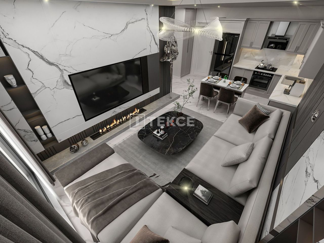 Апартаменты в Алании, Турция, 52 м² - фото 9