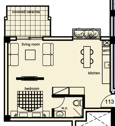 Апартаменты в Лимасоле, Кипр, 58 м² - фото 13