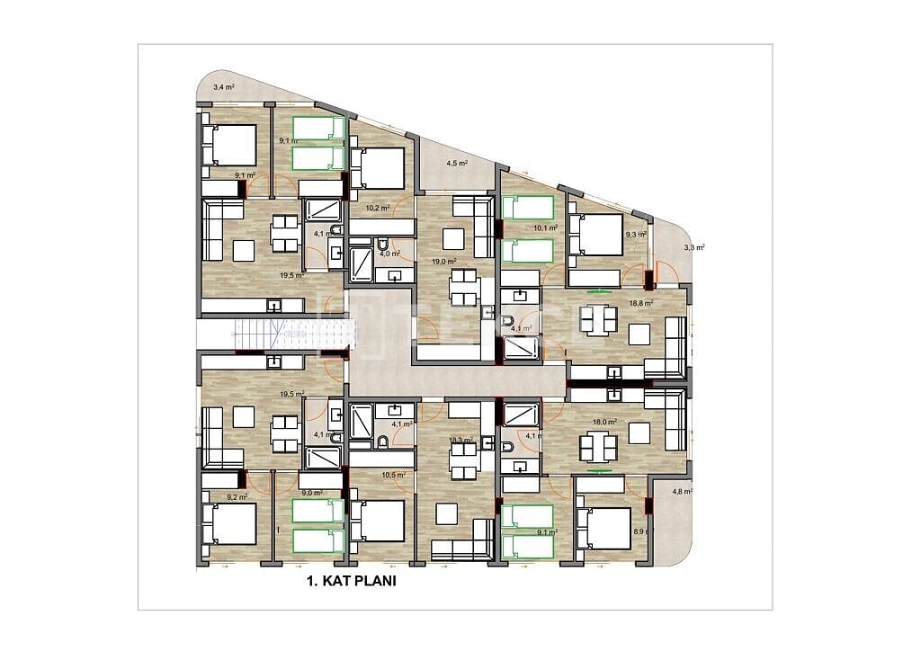 Апартаменты Гюзельбахче, Турция, 45 м² - фото 7