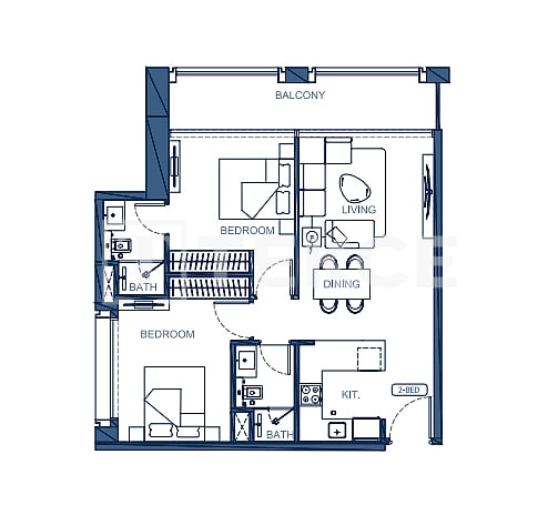 Апартаменты Аль-Джадаф, ОАЭ, 82 м² - фото 12