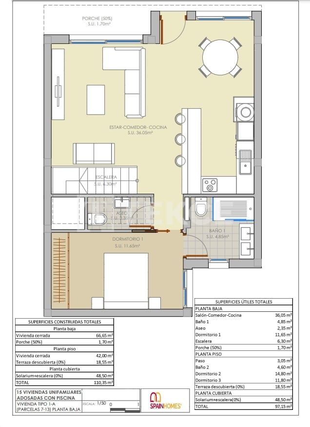 Таунхаус в Рохалесе, Испания, 110 м² - фото 18