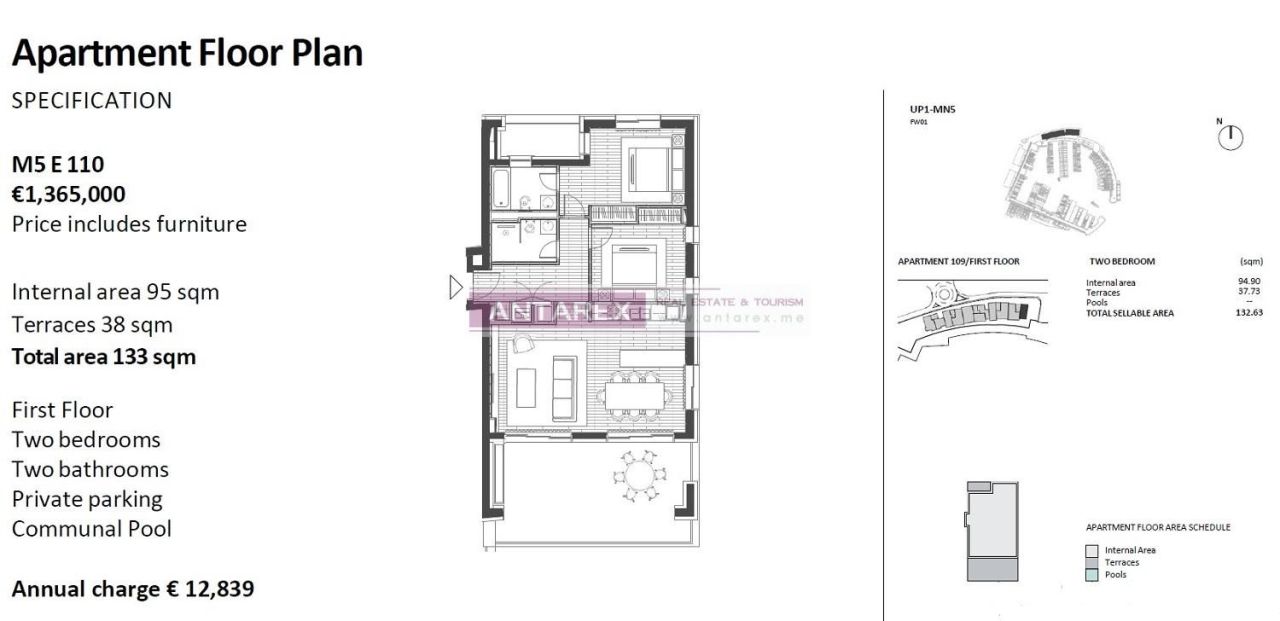 Апартаменты в Кумборе, Черногория, 133 м² - фото 12