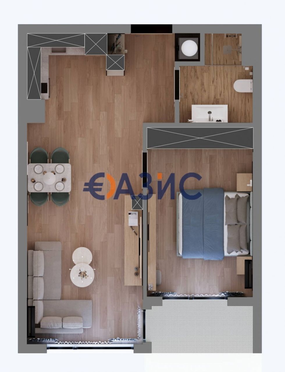 Апартаменты в Святом Власе, Болгария, 63.5 м² - фото 14