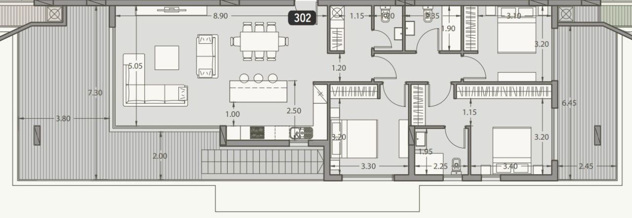 Пентхаус в Лимасоле, Кипр, 177 м² - фото 11