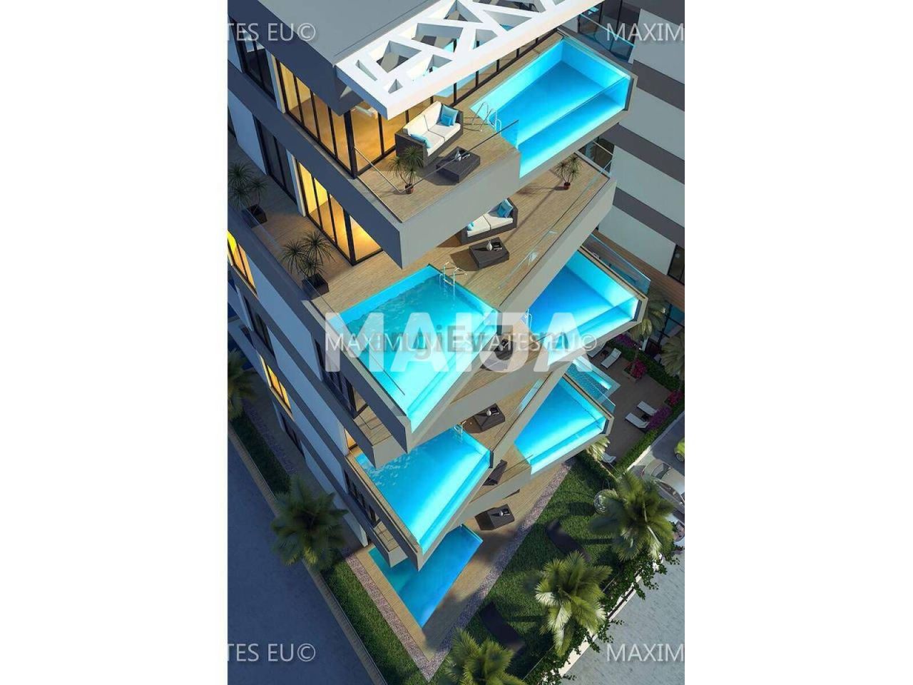 Апартаменты в Кирении, Кипр, 70 м² - фото 14