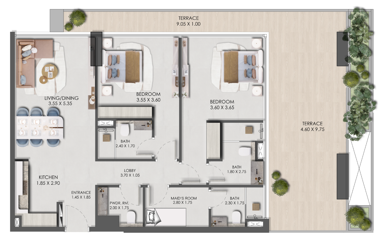 Квартира в Дубае, ОАЭ, 36 м² - фото 8
